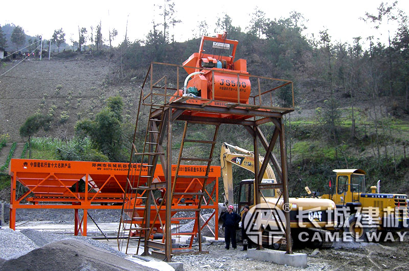 js500攪拌機安裝現場